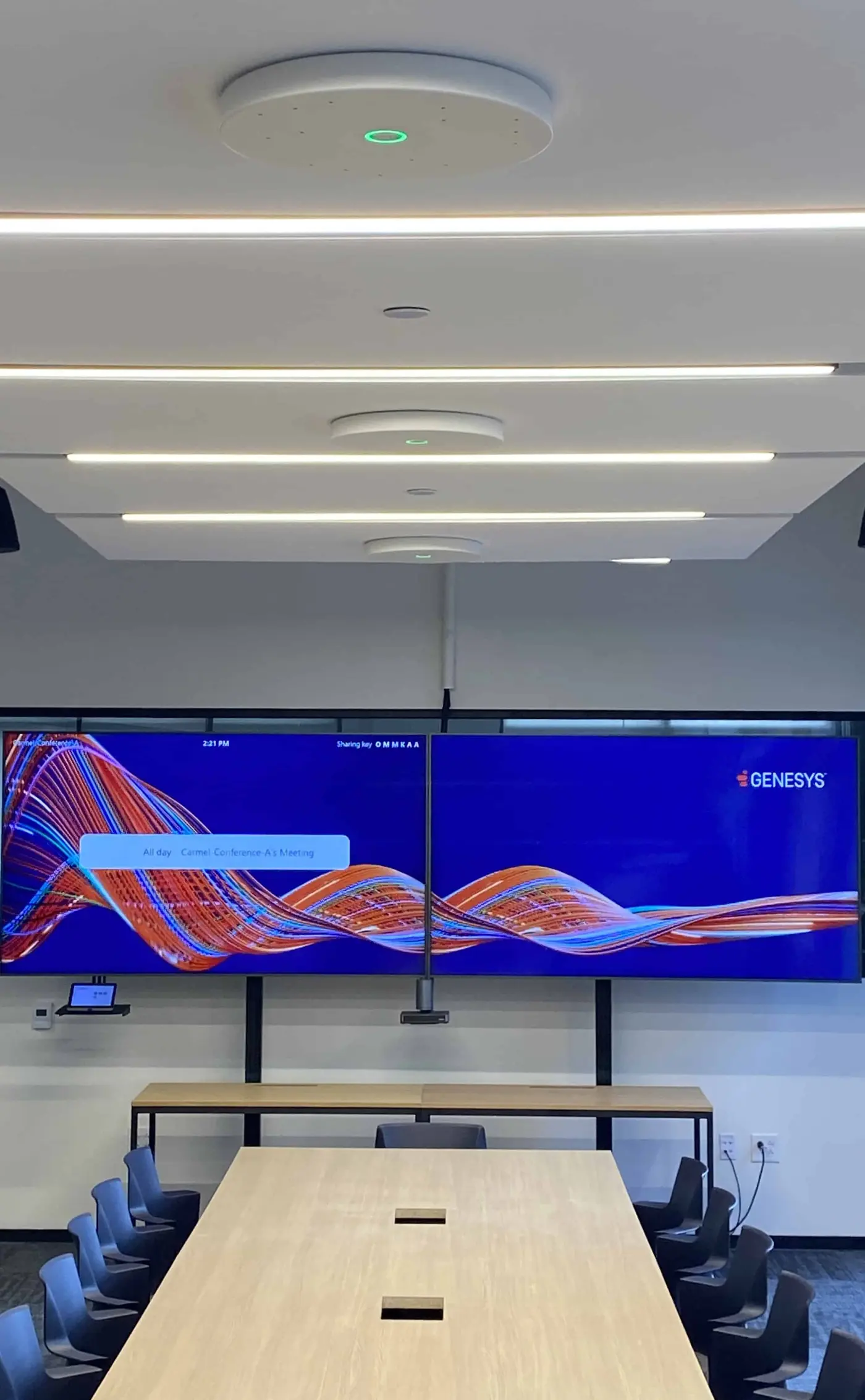Conference room with video bar