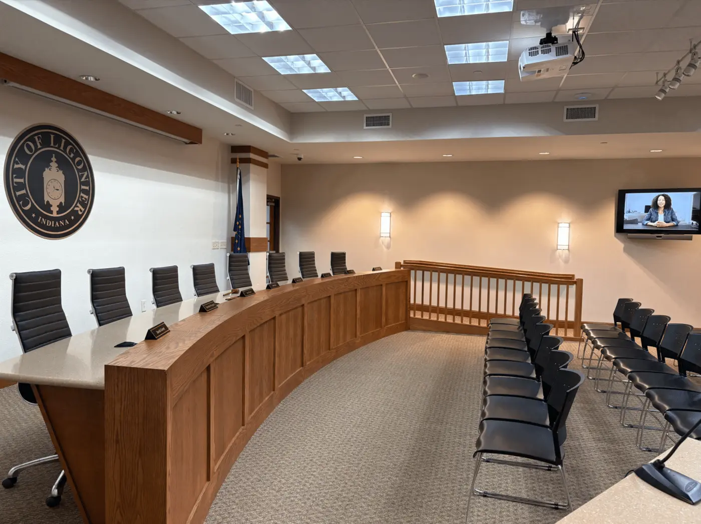 Ligonier hearing room installation