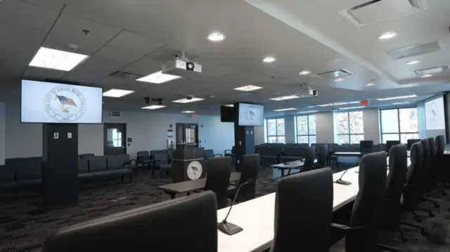South Bend City Hall council chambers with streaming AV system