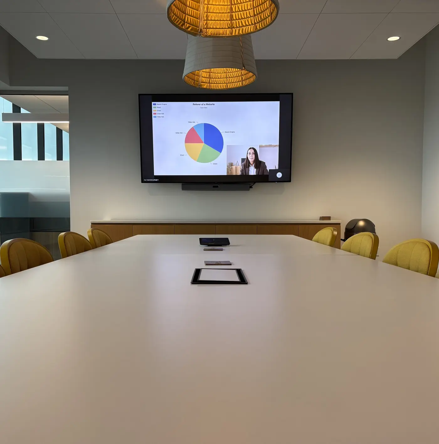 Boardroom conferencing installation