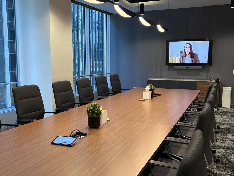 Meeting room display installation
