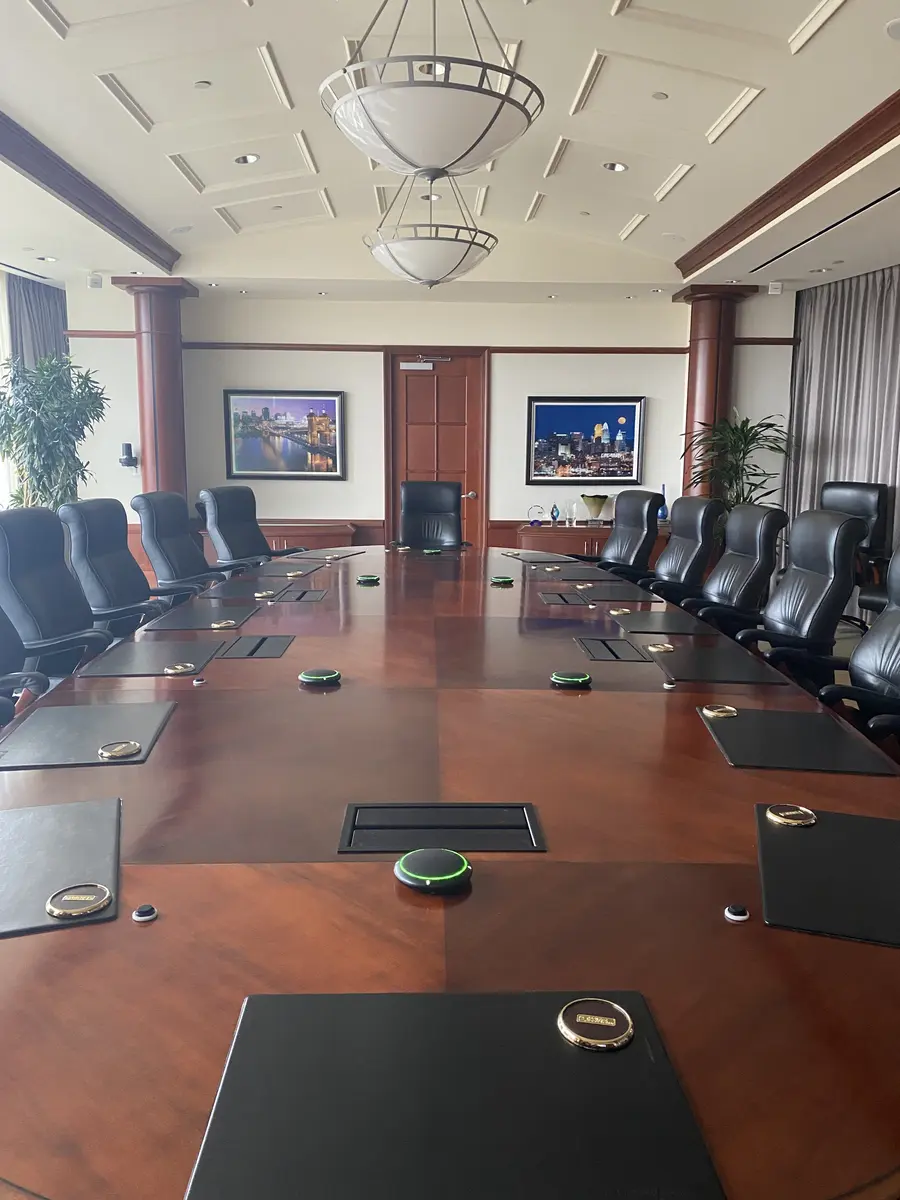 Large boardroom installation