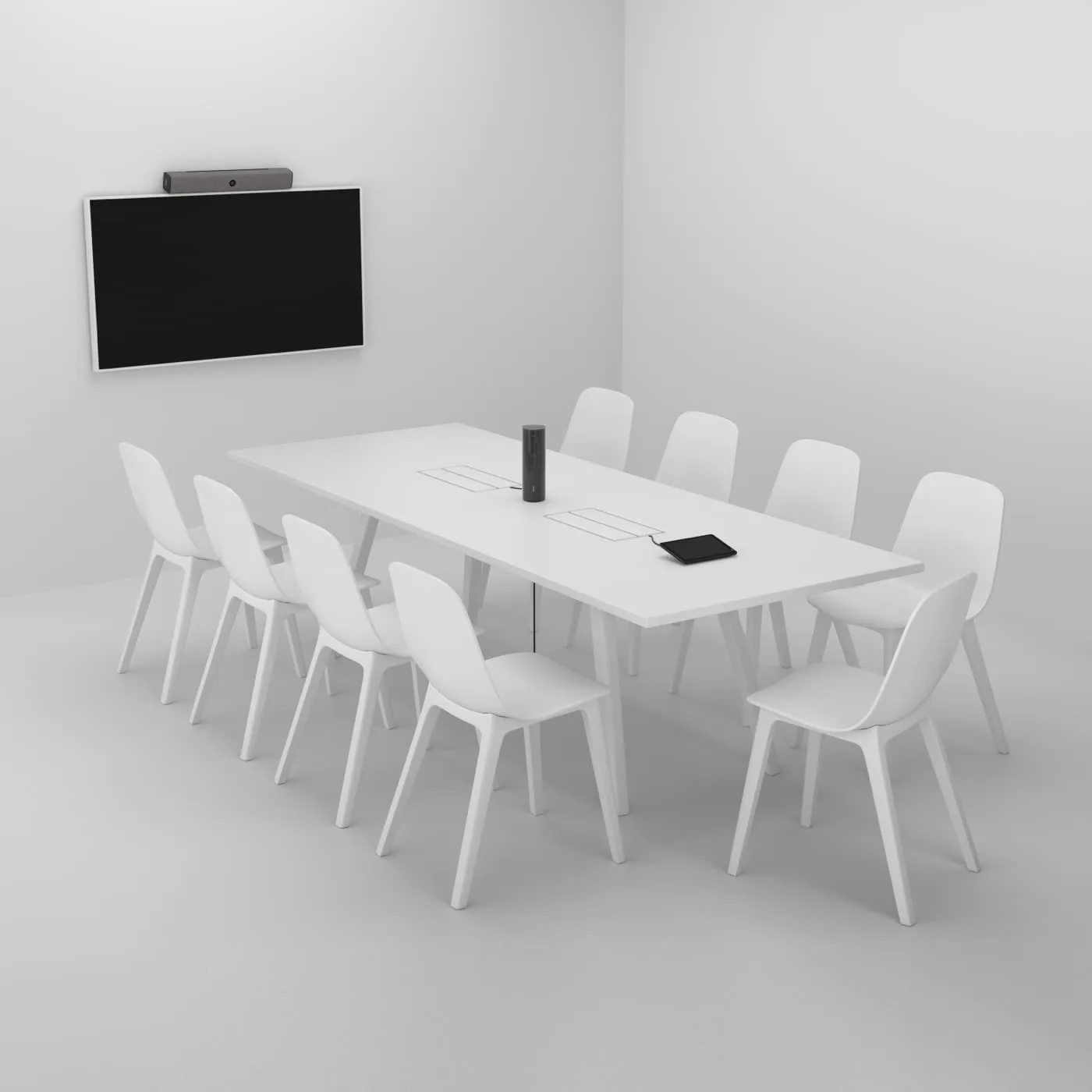 Meeting table with a center camera