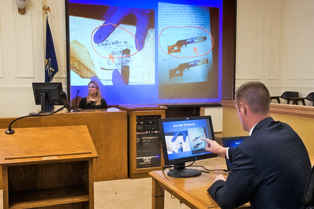 Video court - evidence presentation