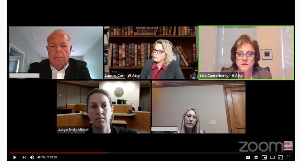 Video court security compliance
